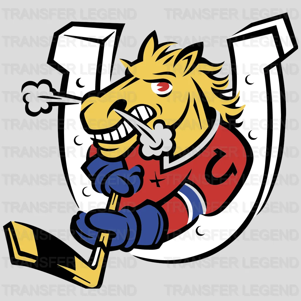 Indianapolis Colts Muscular Horse Mascot Illustration NFL Design - DTF Heat Transfer