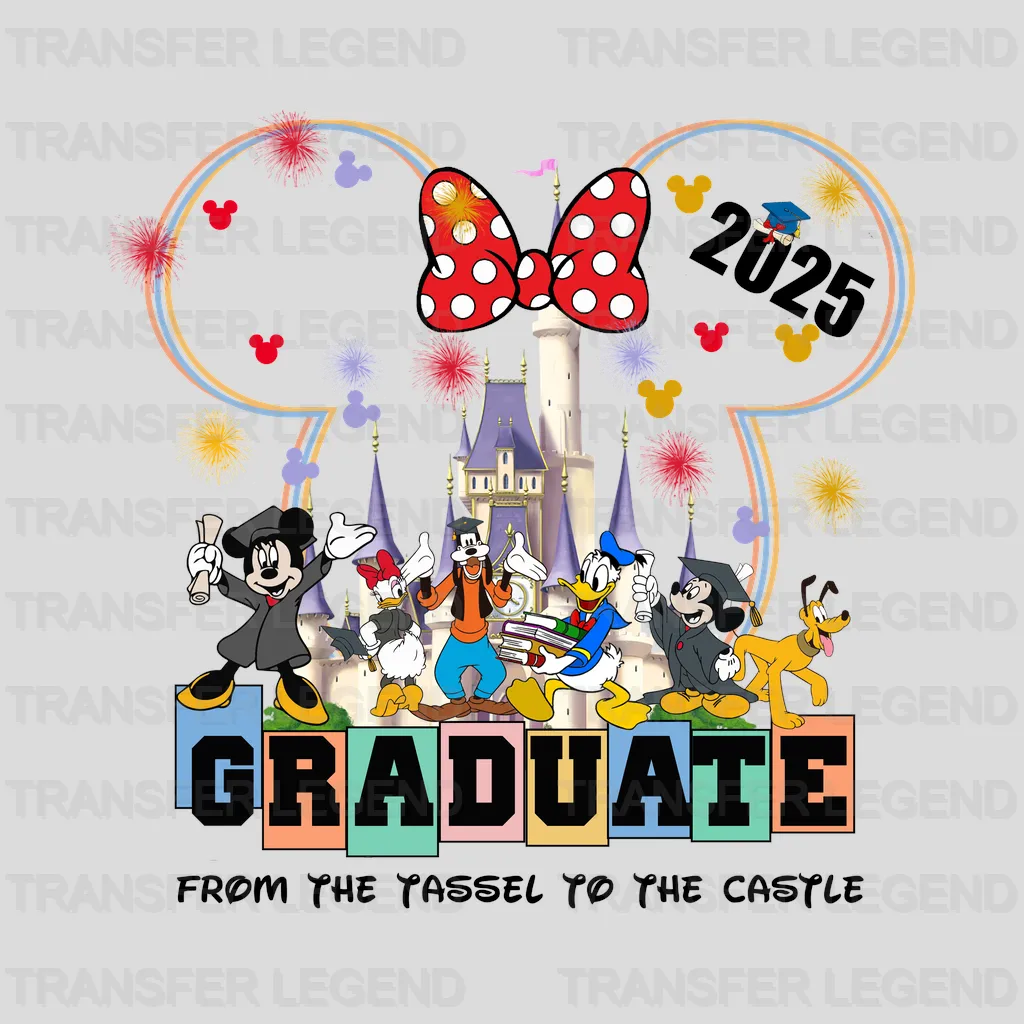 From The Tassel To The Castle Graduation Design - DTF Heat Transfers - transferlegend