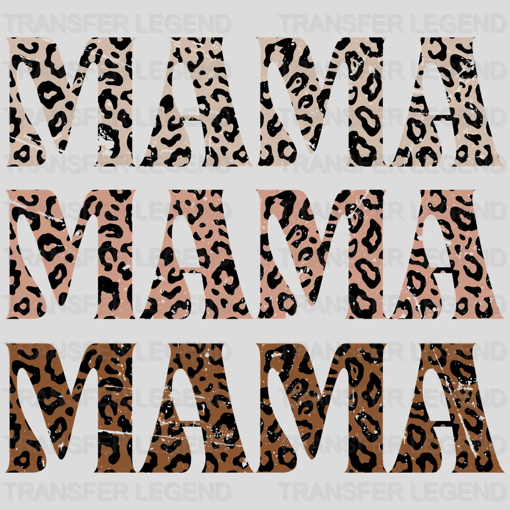 Grunge Leopard Mama - Mothers Day - Funny Mom - Cool Mom - Design - DTF heat transfer - transferlegend