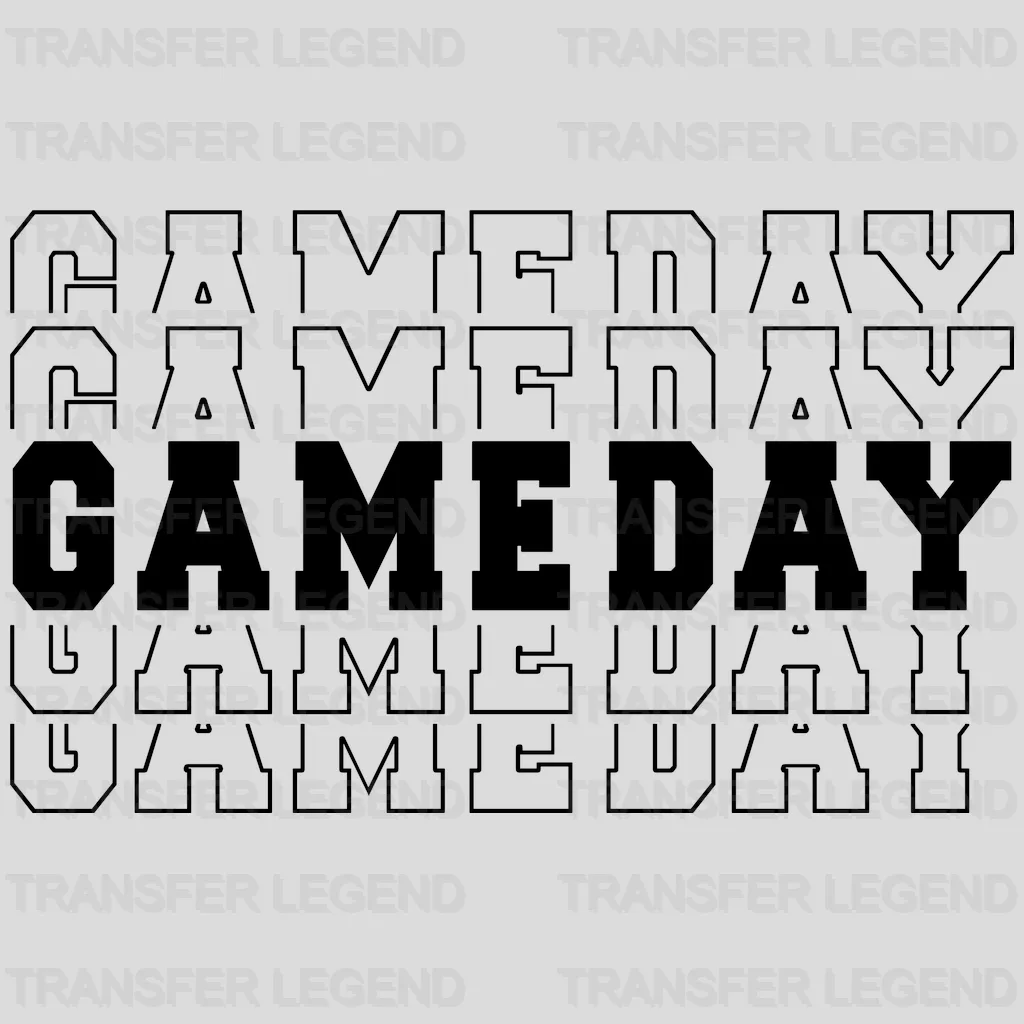 GAMEDAY - Game Day Football Design - DTF heat transfer - transferlegend