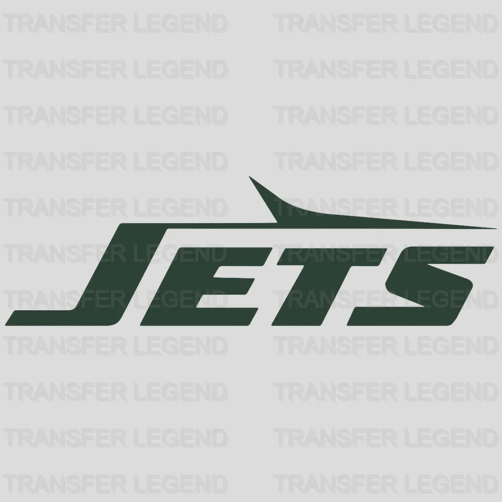 New York Jets Slanted Wordmark NFL Design - DTF Heat Transfer