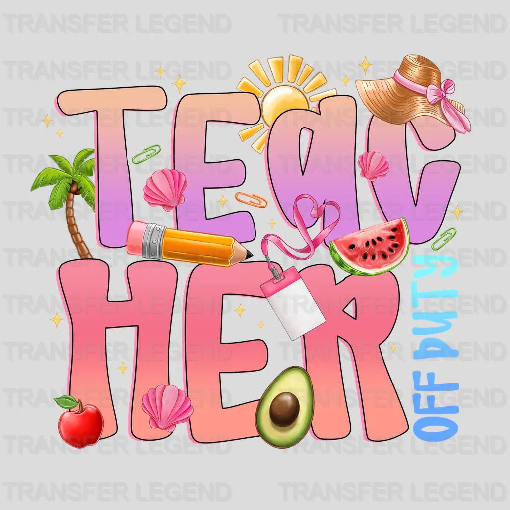 Teac Her Summer Design - DTF Heat Transfers - transferlegend