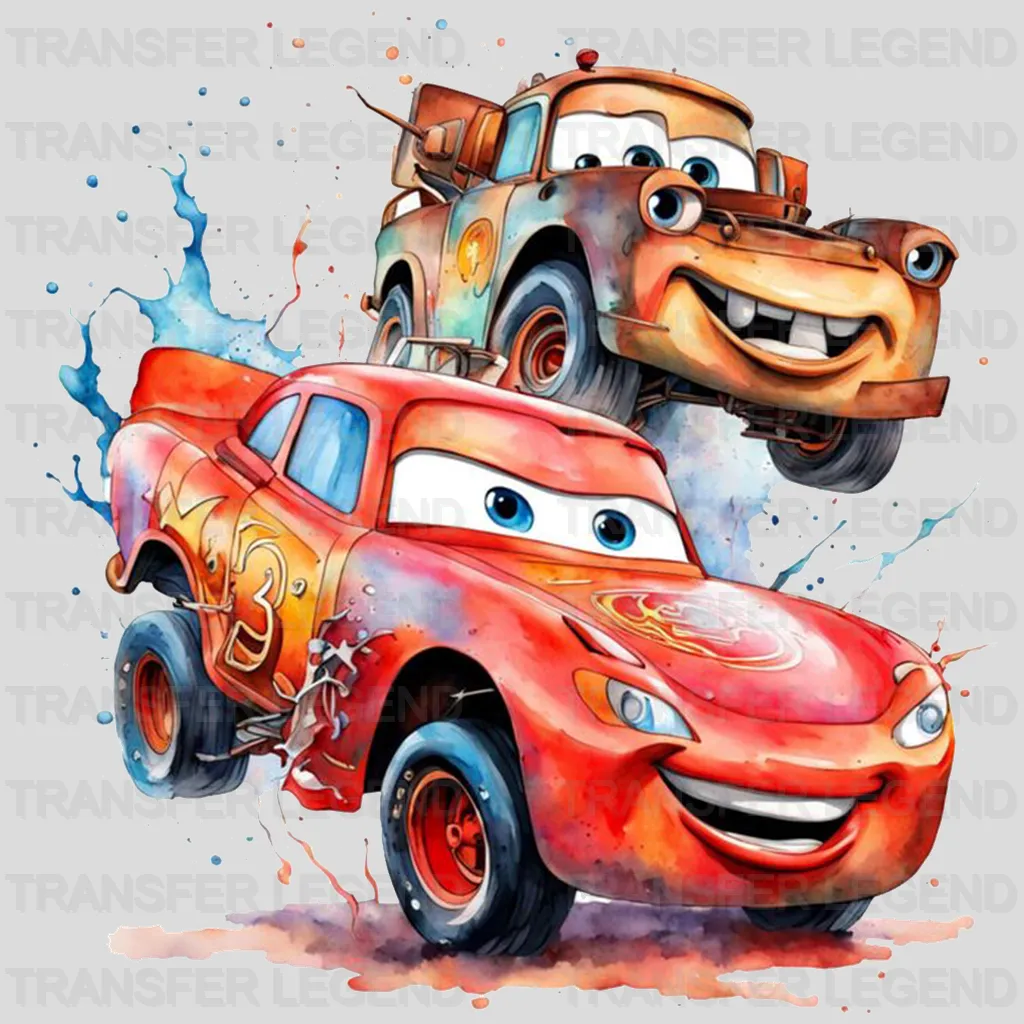 Dirty Cars MQ Disney Designs - DTF Heat Transfers
