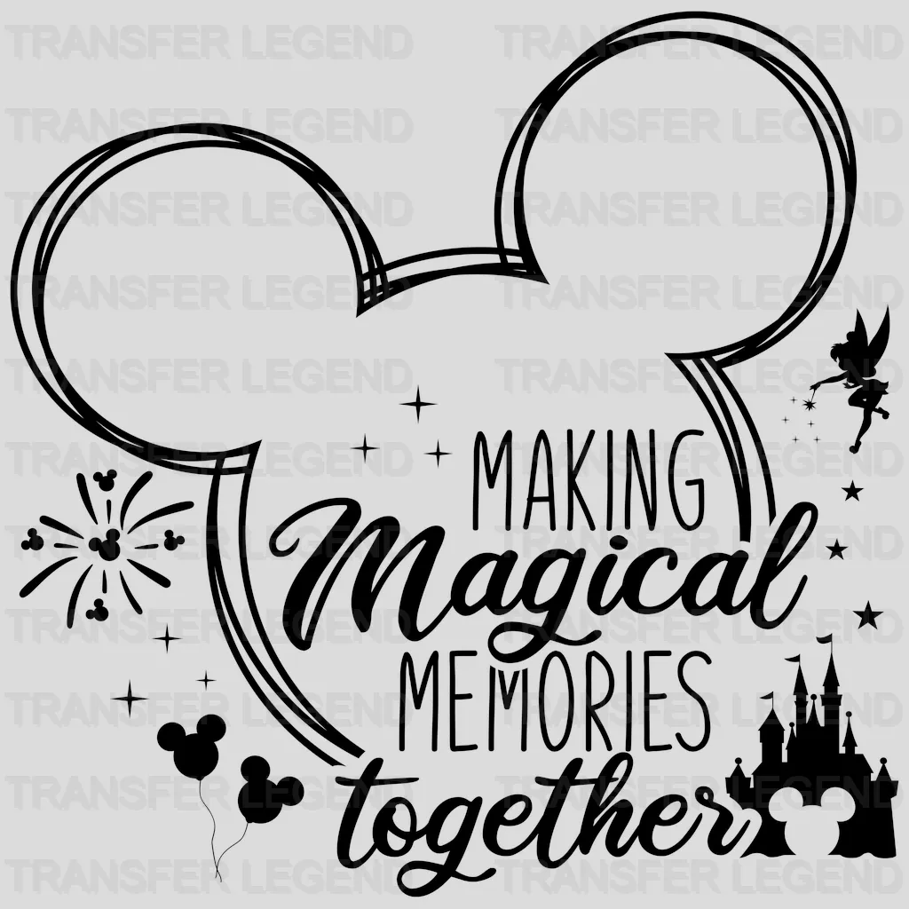 Mouse Making Magical Memories Together Design - Disney DTF Transfer - transferlegend