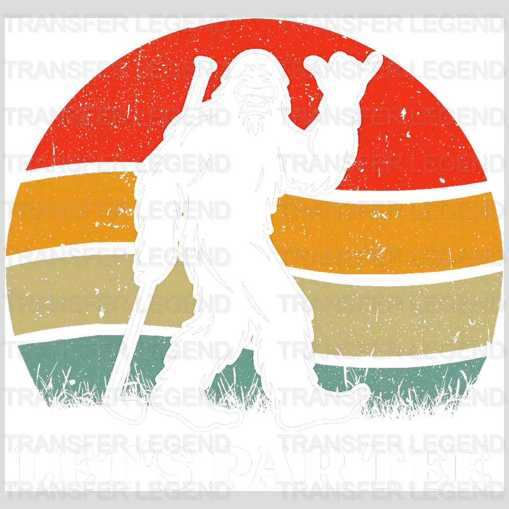 Monkey Par Tee Golf Design - DTF Heat Transfers - transferlegend