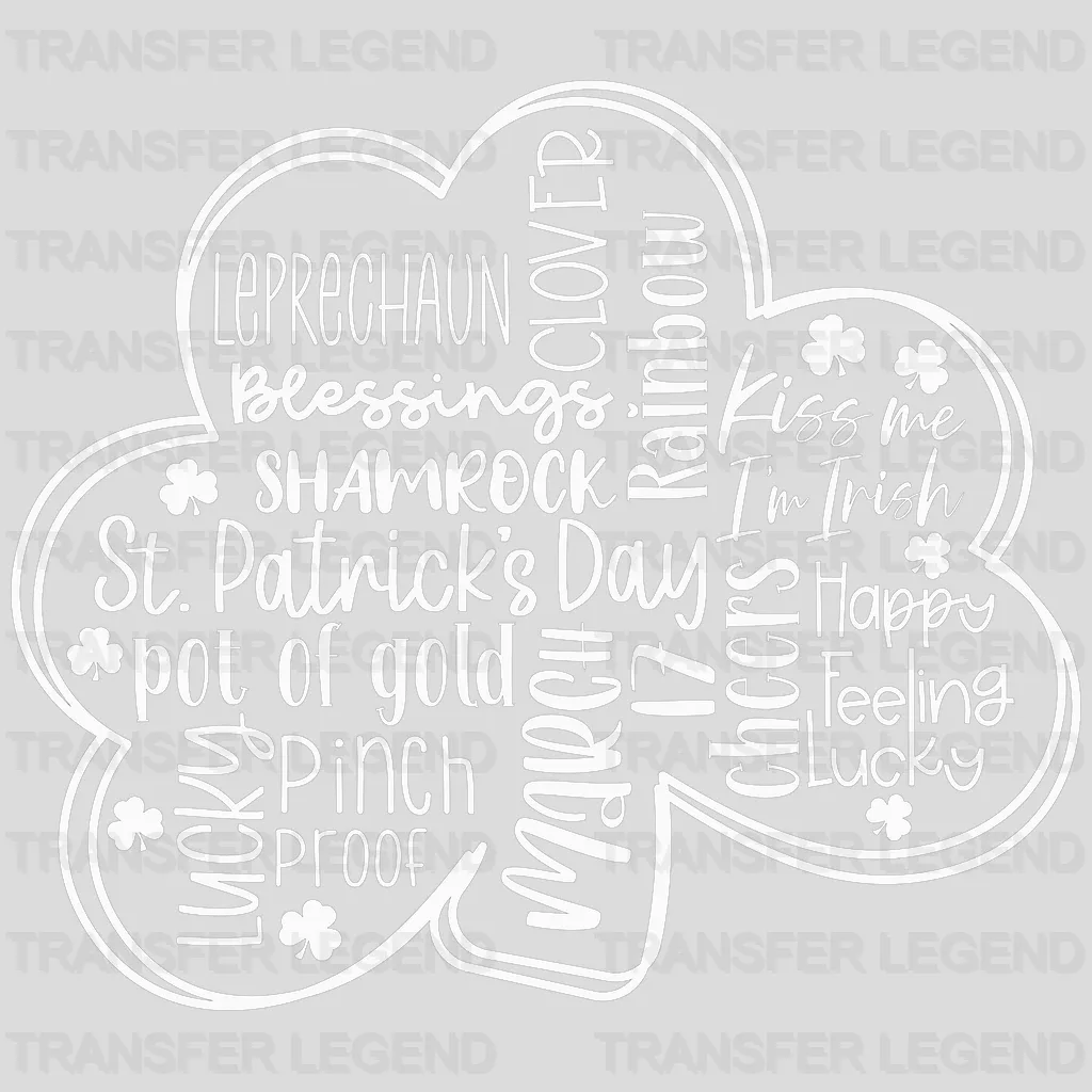 Clover St. Patrick's Day Design - DTF heat transfer - transferlegend