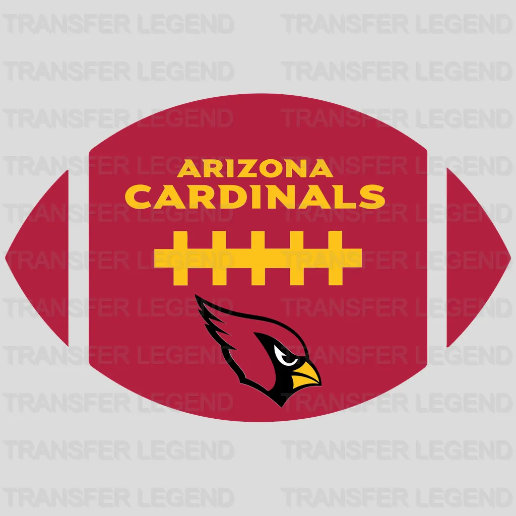 Arizona Cardinals Football Badge NFL Design - DTF Heat Transfer