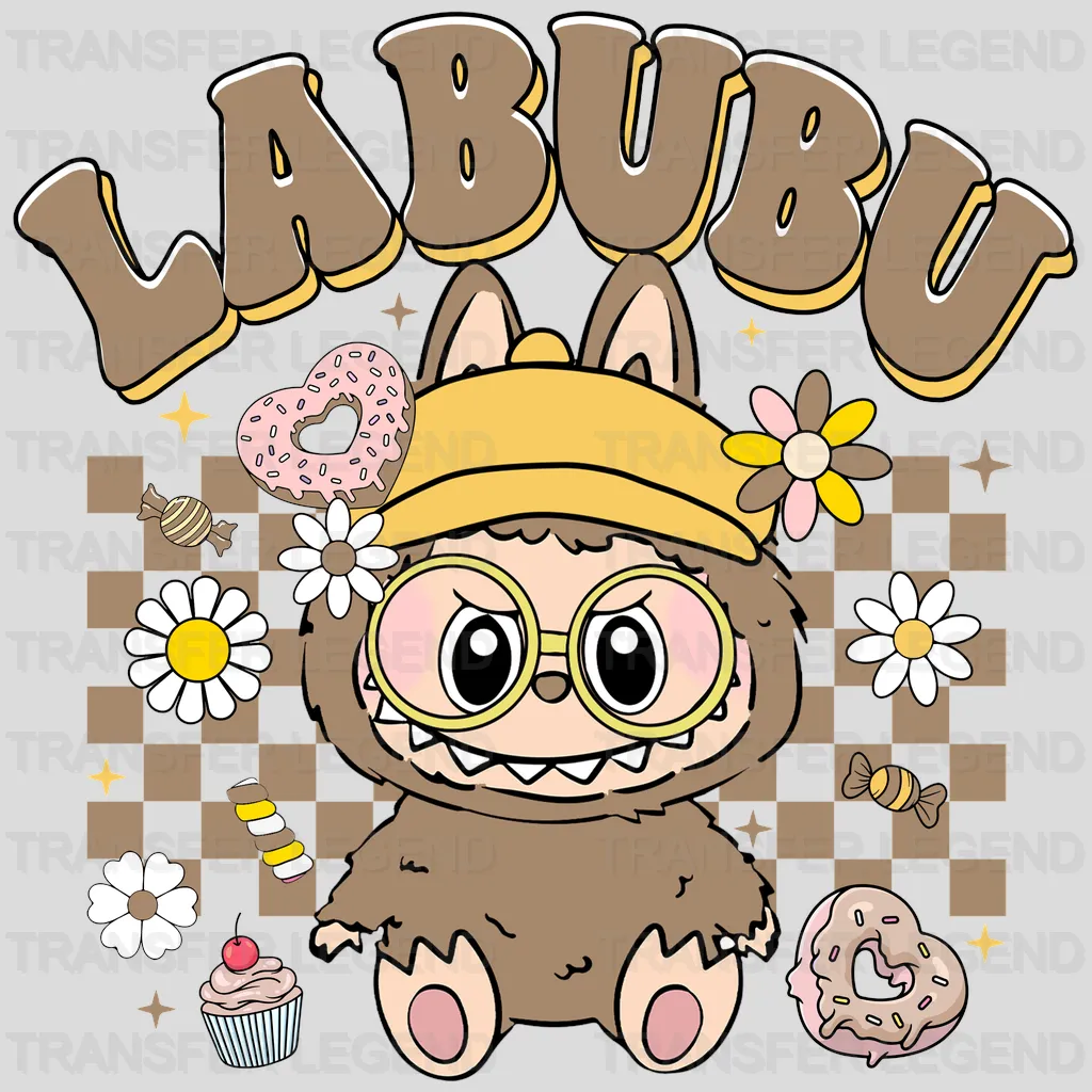 Brown Love Sugar Labubu Design - DTF Heat Transfers