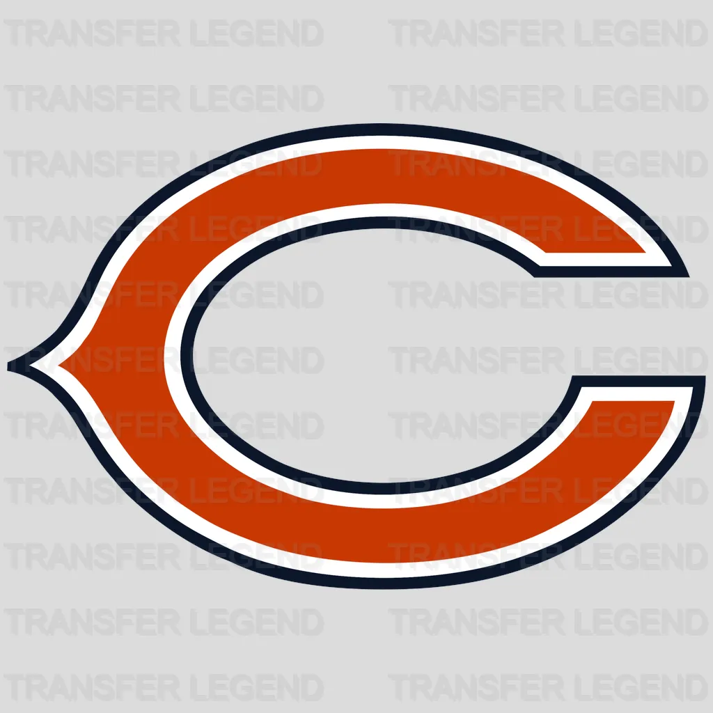 Chicago Bears Letter C Logo NFL Design - DTF Heat Transfer