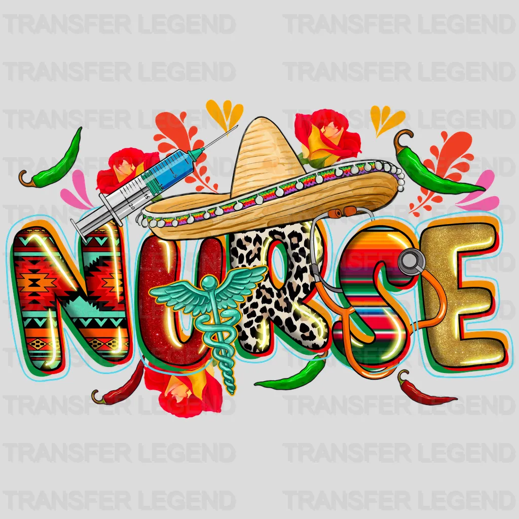 Nurse - Cinco De Mayo DTF heat transfer - transferlegend