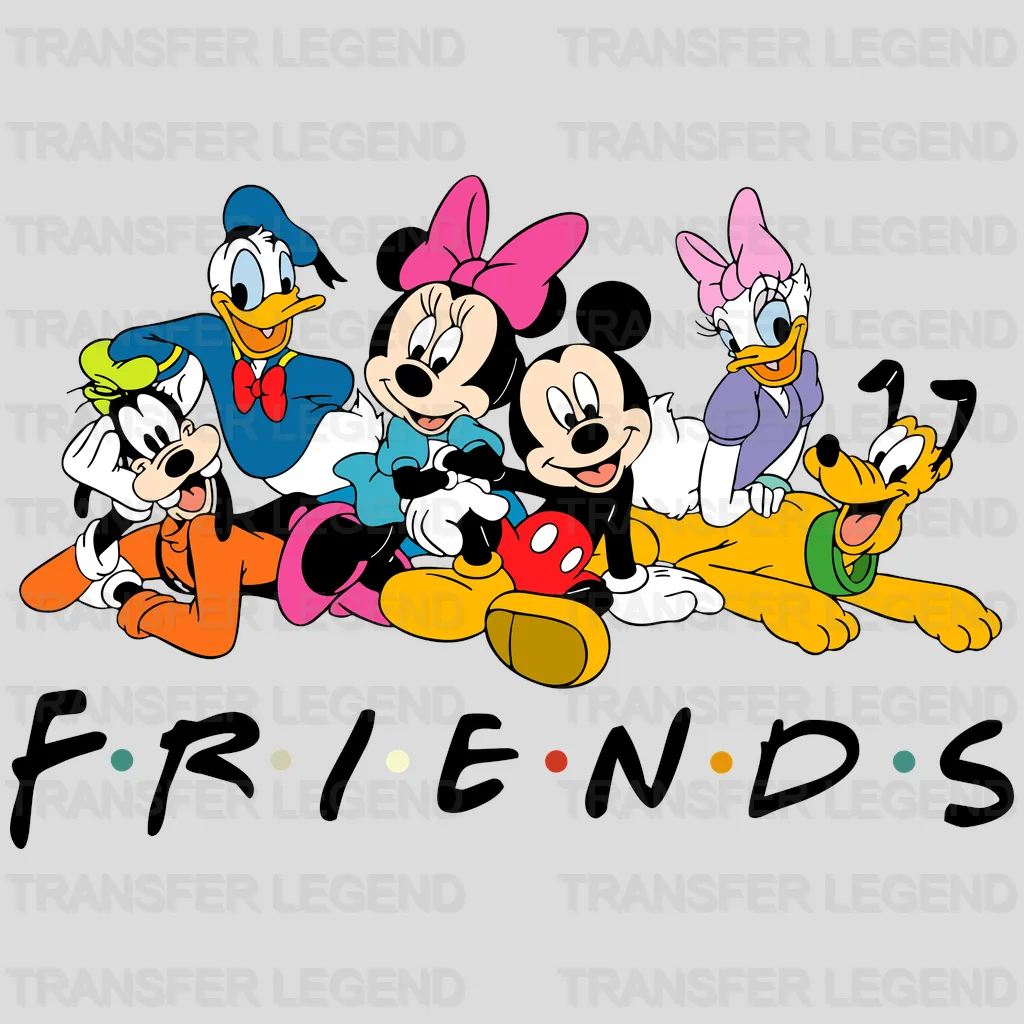 Characters Friends Design - DTF heat transfer - transferlegend