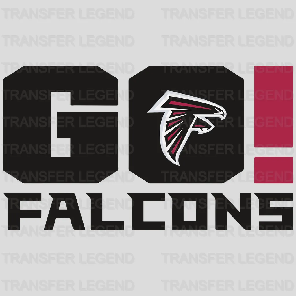 Atlanta Falcons Exclamation Wordmark NFL Design - DTF Heat Transfer