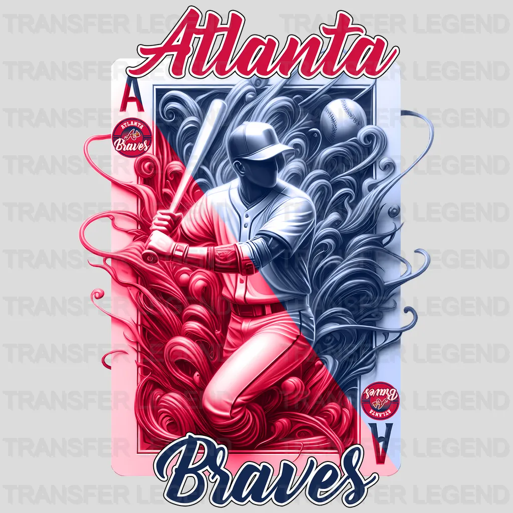 Atlanta Braves MLB Vintage Grunge Poster Graphic - DTF Iron On Transfer