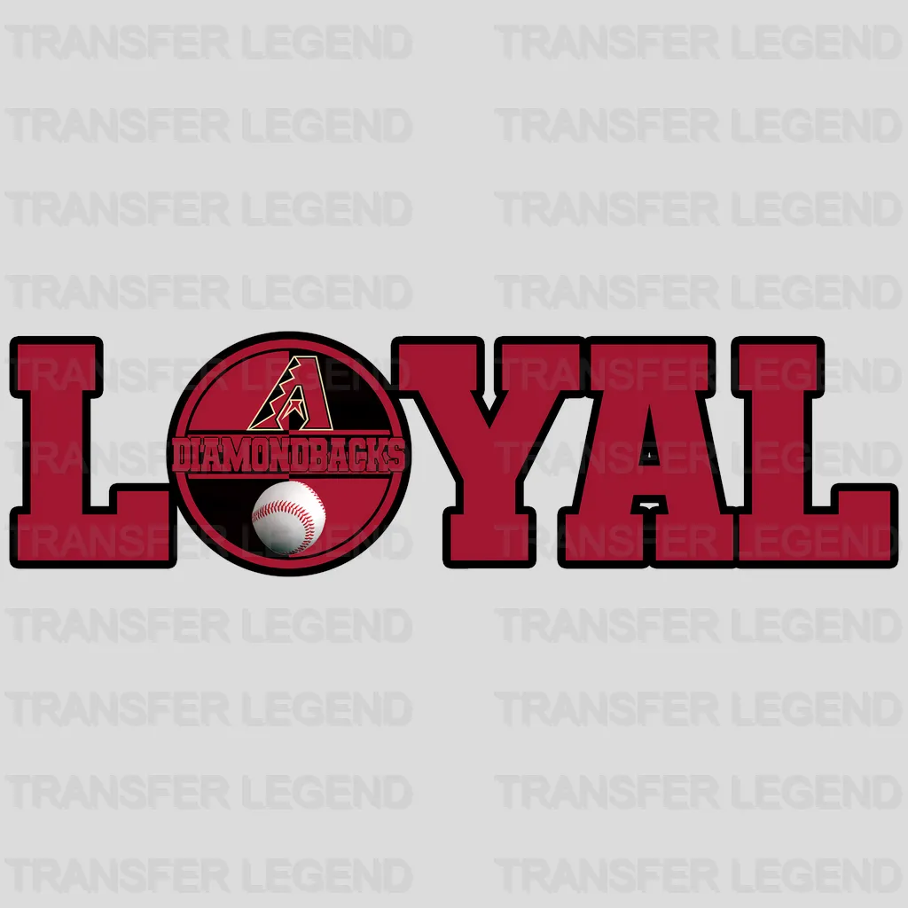 Arizona Diamondbacks MLB Loyal DTF Iron On Transfer