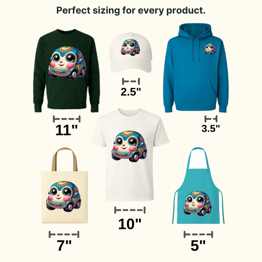 Cute Lady Car Disney Designs - DTF Heat Transfers