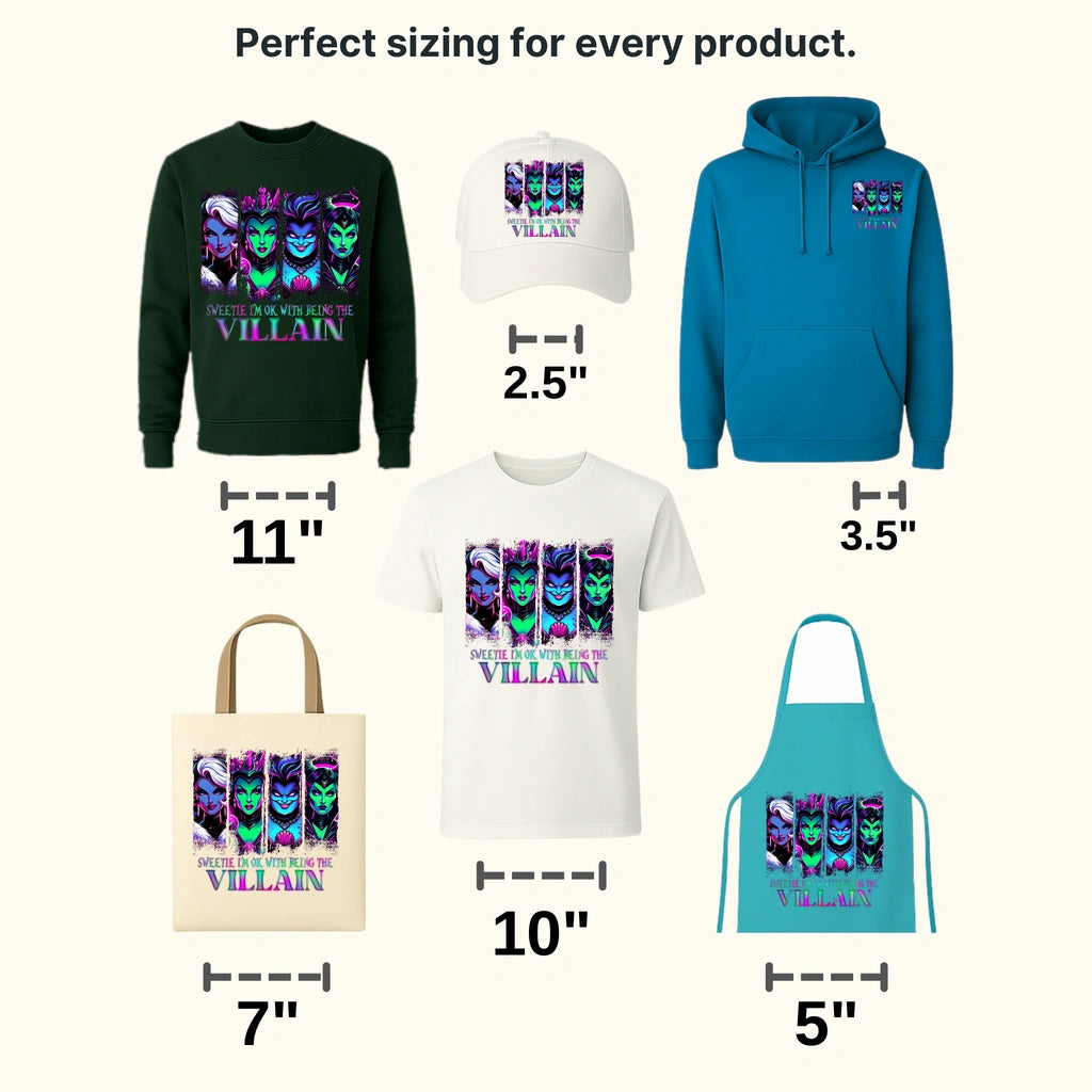 Being The Villain Disney Designs - DTF Heat Transfers