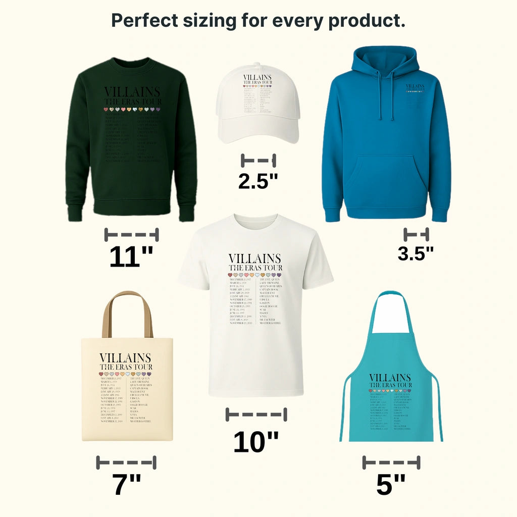 The Eras Tour Disney Designs - DTF Heat Transfers