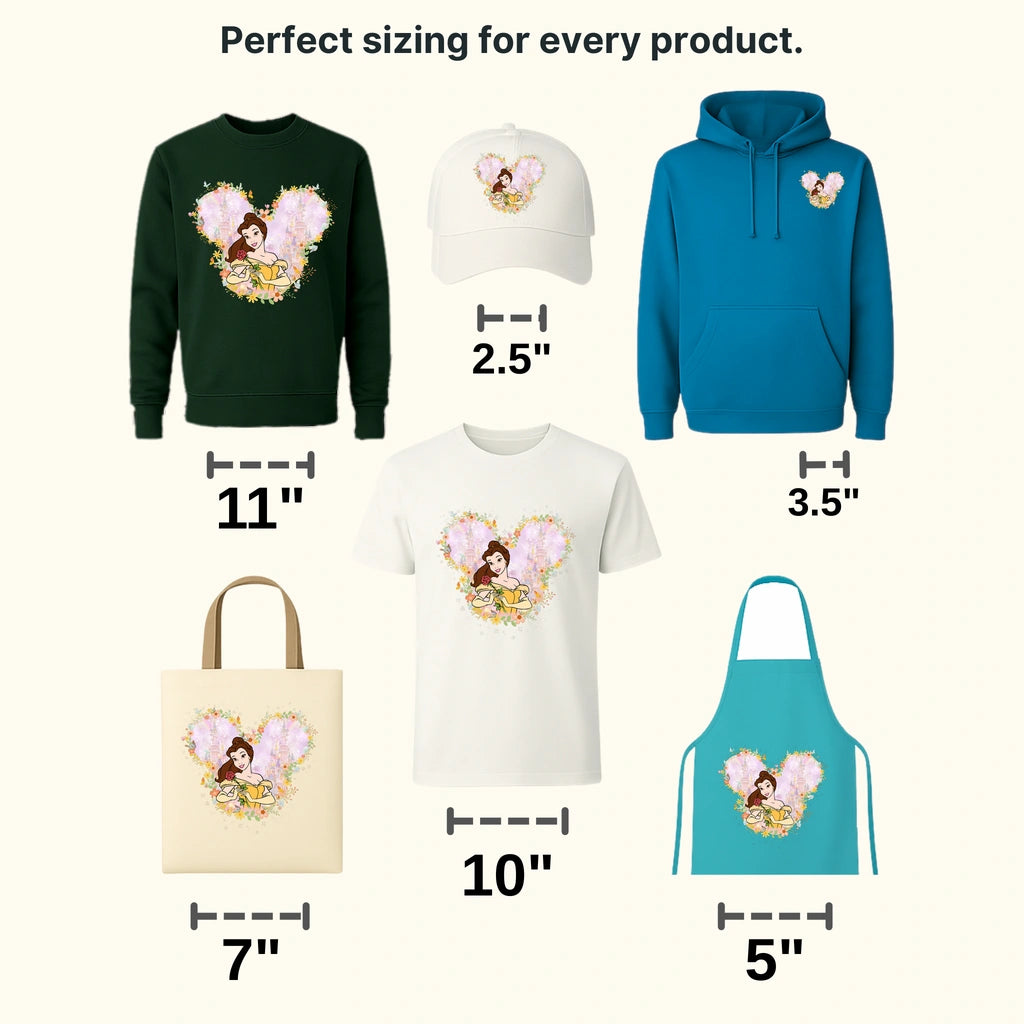 Princess 3 Disney Designs - DTF Heat Transfers