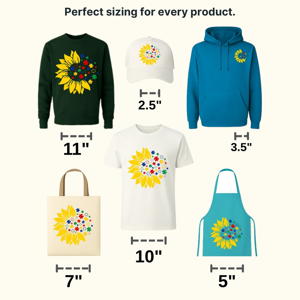 Autism Sunflower Design - transferlegend