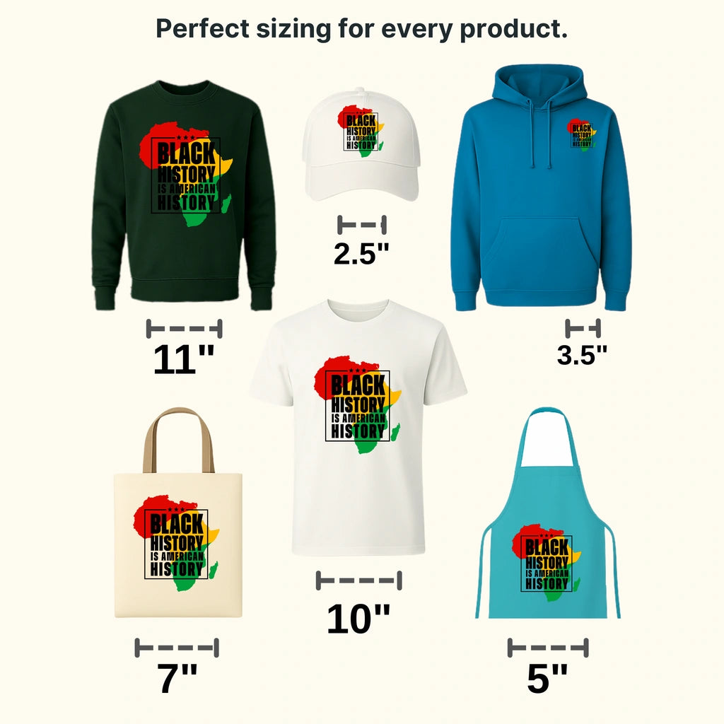 Black History Is American History - BLM design DTF heat transfer - transferlegend