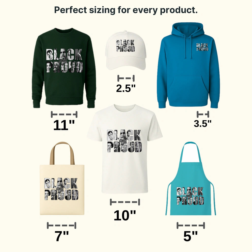 Black And Proud - BLM design DTF heat transfer - transferlegend