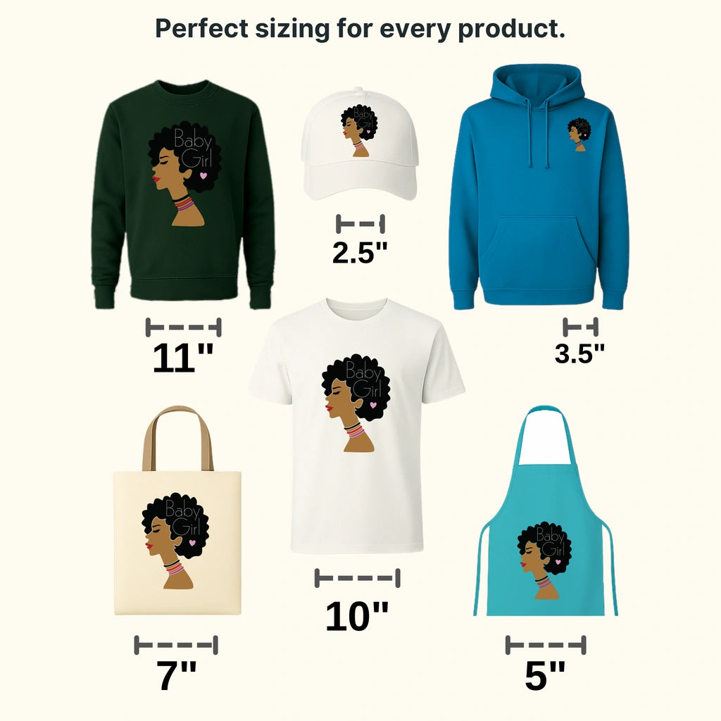 Baby Girl - BLM design DTF heat transfer - transferlegend