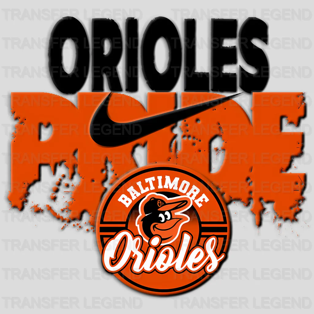 Baltimore Orioles MLB Orioles Pride DTF Iron On Transfer