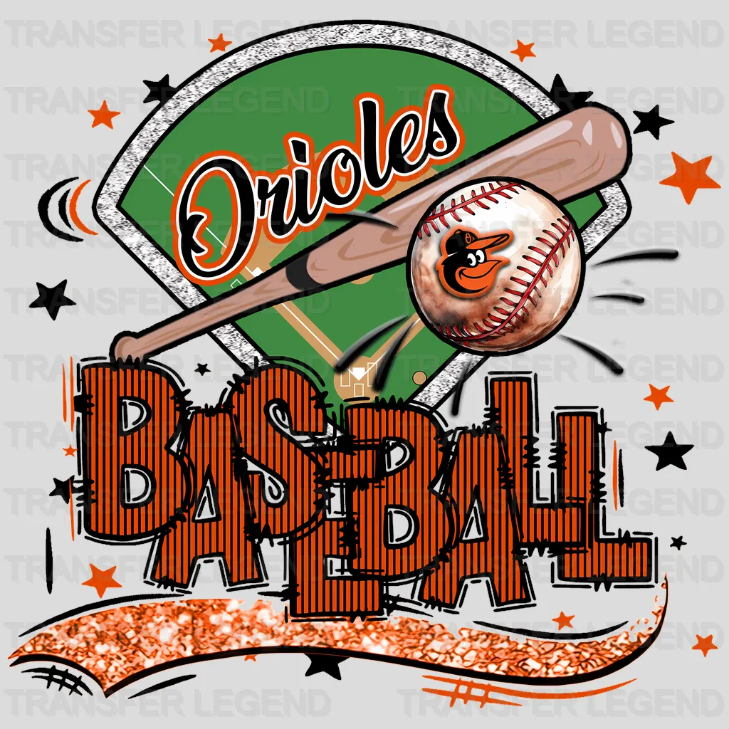 Baltimore Orioles MLB DTF Iron On Transfer
