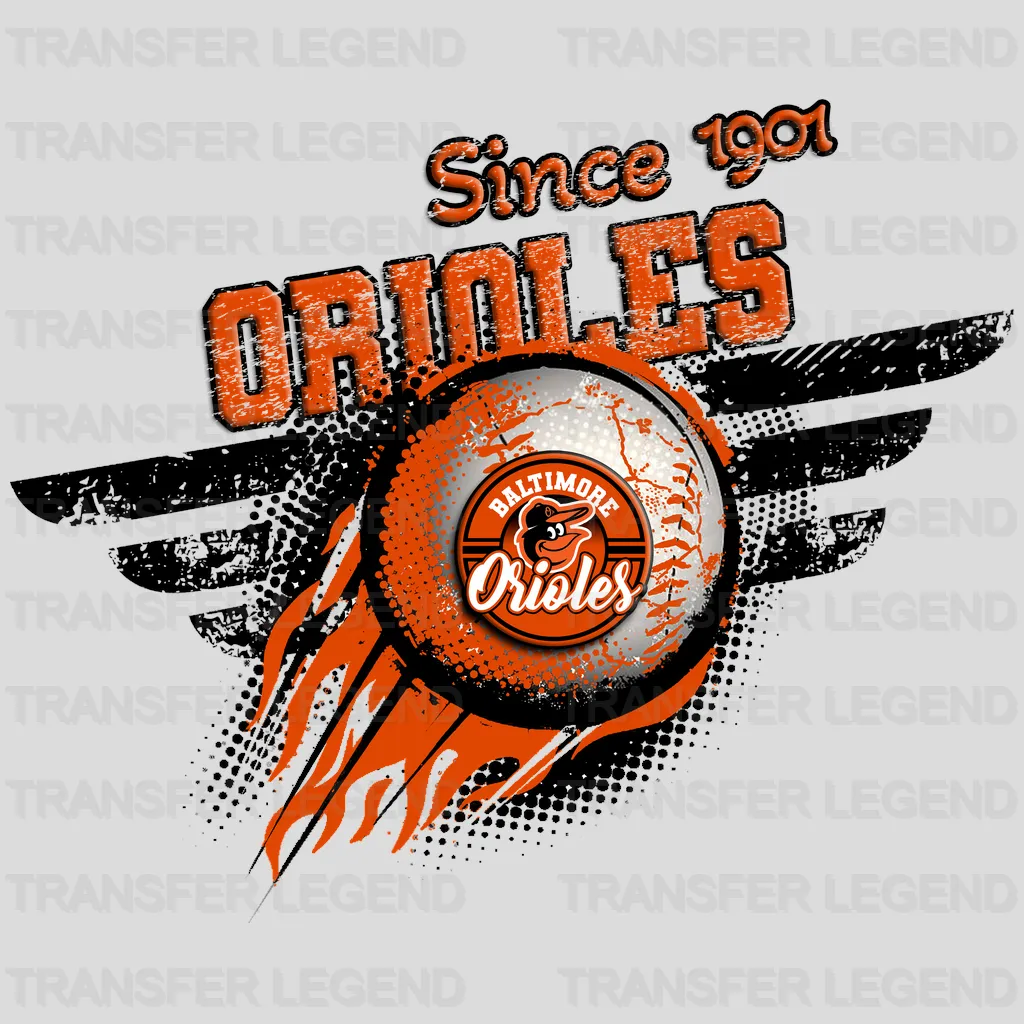 Baltimore Orioles MLB Since 1954 DTF Iron On Transfer