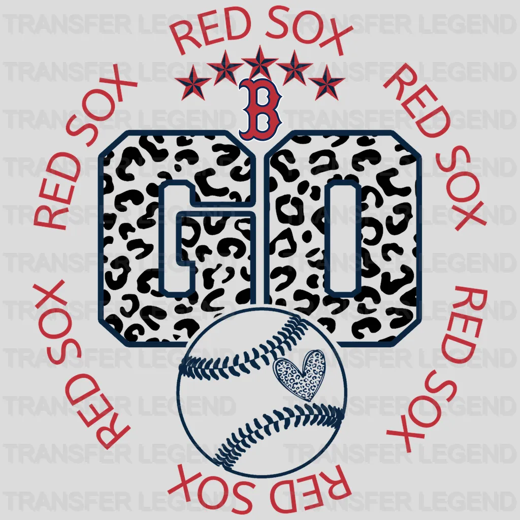 Boston Red Sox MLB Boston Red Go DTF Iron On Transfer