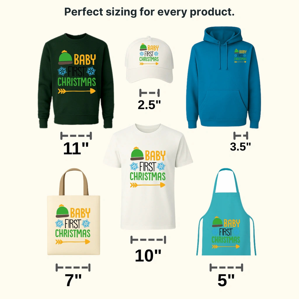 Baby First Christmas, Christmas Design - DTF heat transfer - transferlegend