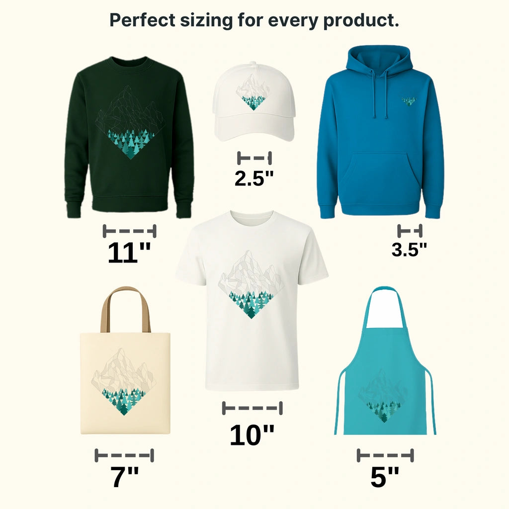 Minimal Mountains Geometry Outdoor - Hiking - Nature Design - DTF heat transfer - transferlegend