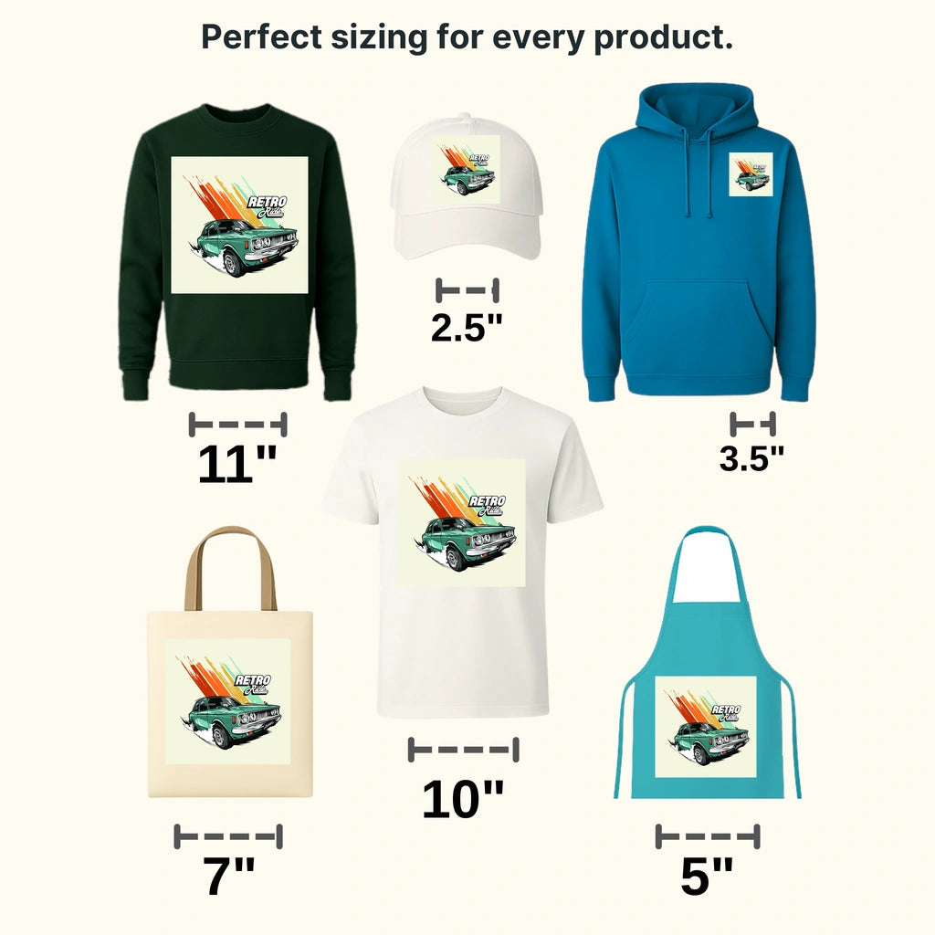 Cars Ford Mustang Retro Ride Clasic Car Designs - DTF Heat Transfer - transferlegend