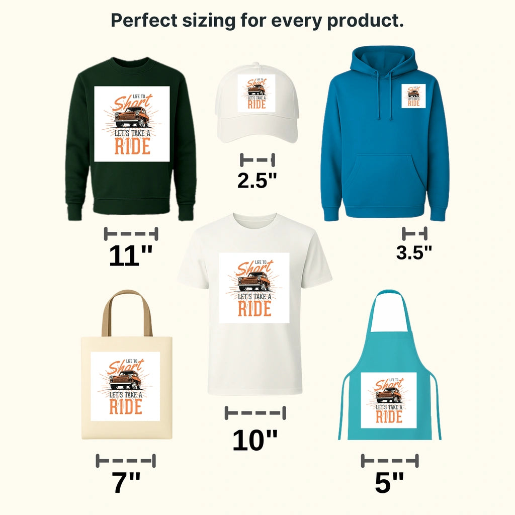 Cars Live To Short Clasic Car Designs - DTF Heat Transfer - transferlegend