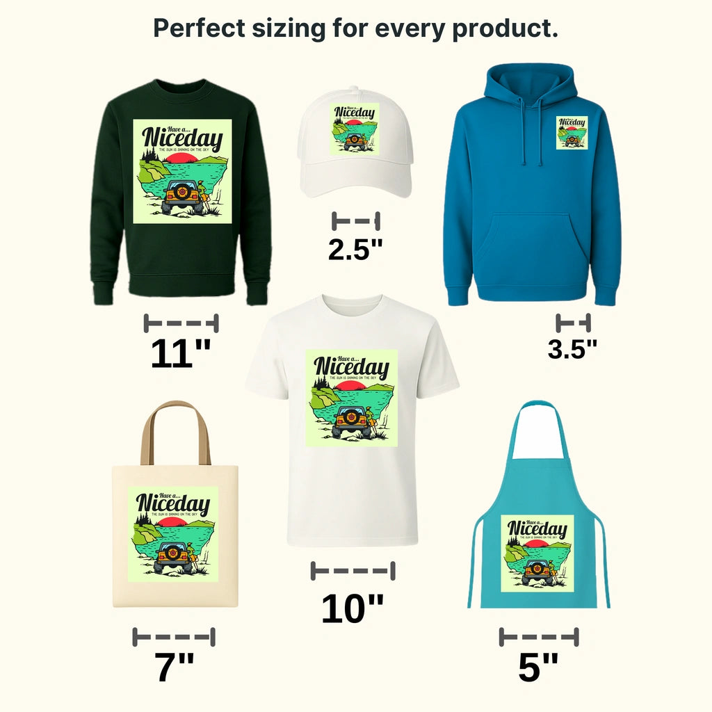 Cars Have a Nice Day Clasic Car Designs - DTF Heat Transfer - transferlegend