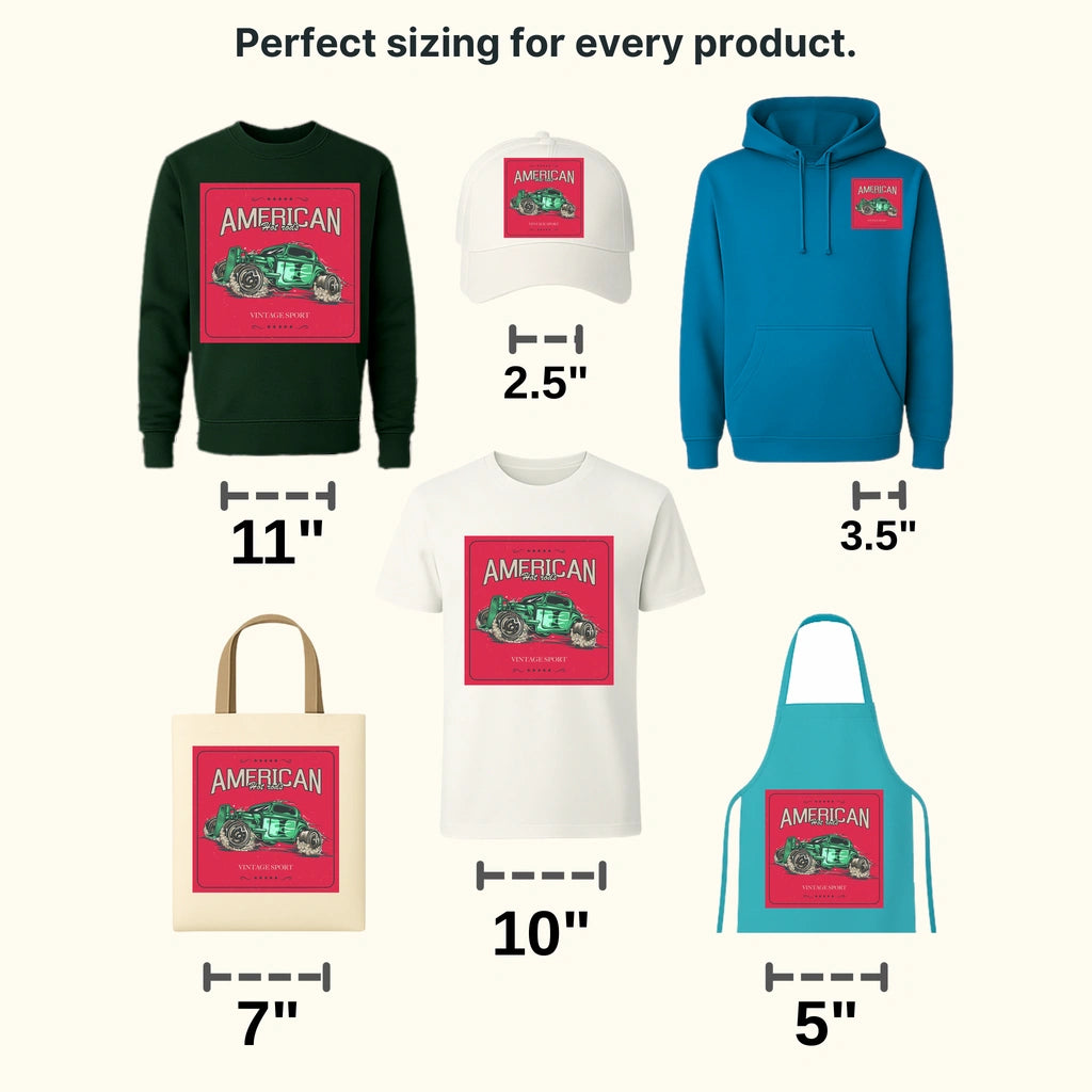 Cars American Vintage Sport Clasic Car Designs - DTF Heat Transfer - transferlegend