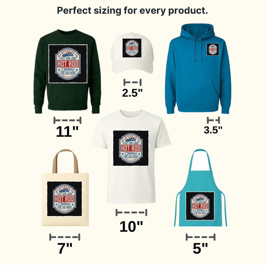 Cars American Fast and Loud Clasic Car Designs - DTF Heat Tranfer - transferlegend