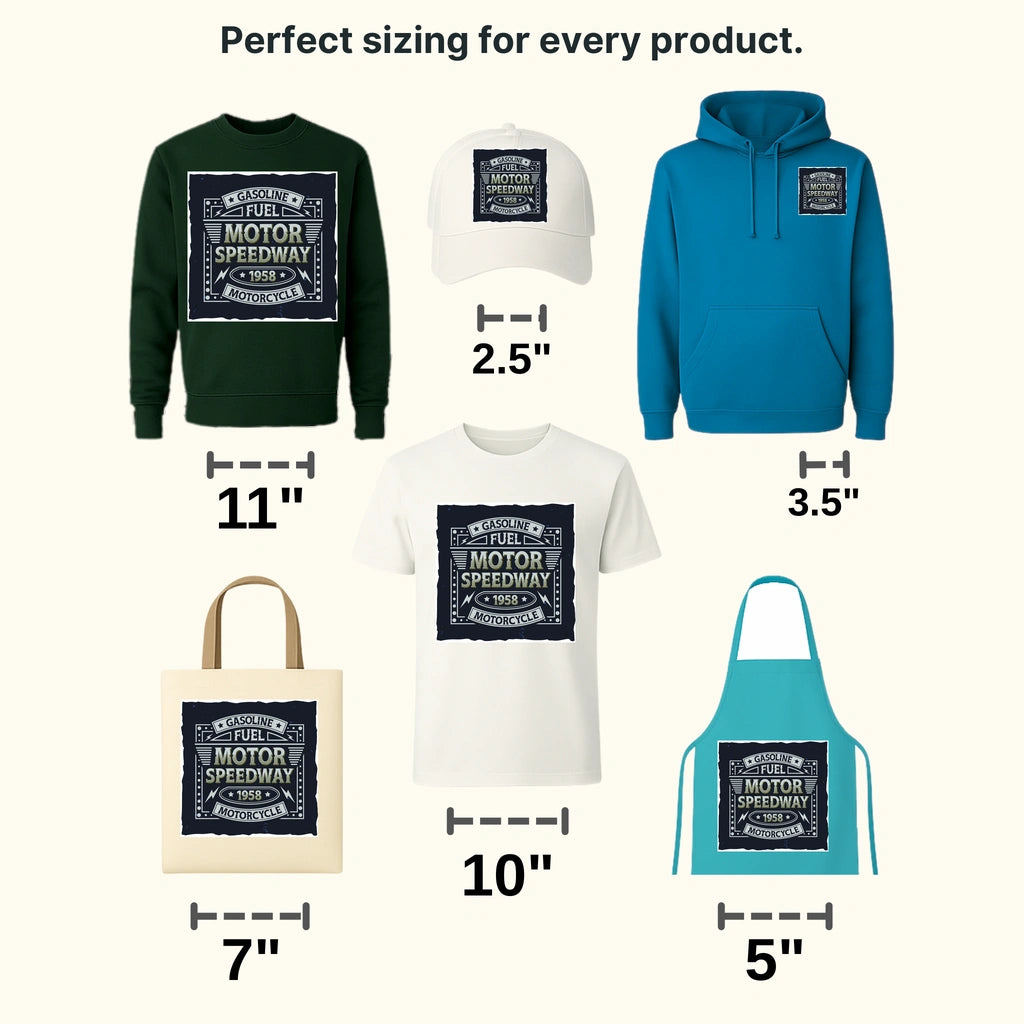 Cars Gasoline Fuel Motor Speedway Clasic Car Designs - DTF Heat Transfer - transferlegend