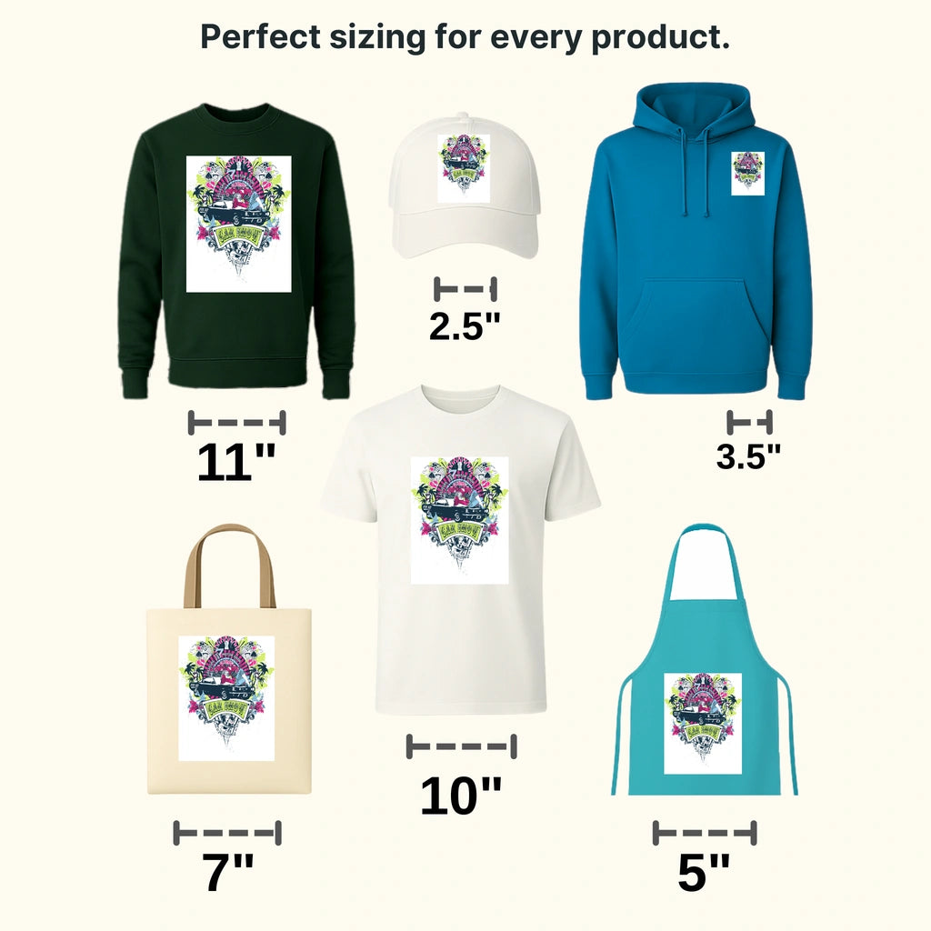 Cars Las Vegas Motor Show Clasic Car Designs - DTF Heat Transfer - transferlegend