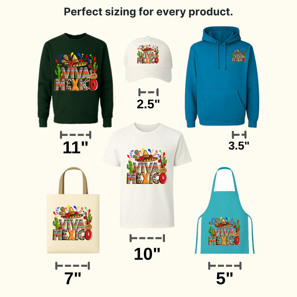 Viva Mexico - Cinco De Mayo DTF heat transfer - transferlegend