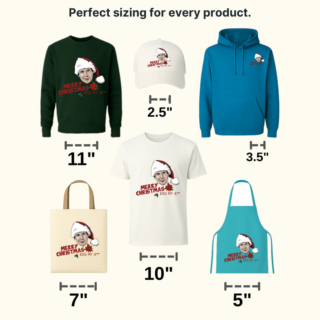 MERRY CHRISTMAS KISS MY ASS Christmas Design - DTF heat transfer - transferlegend