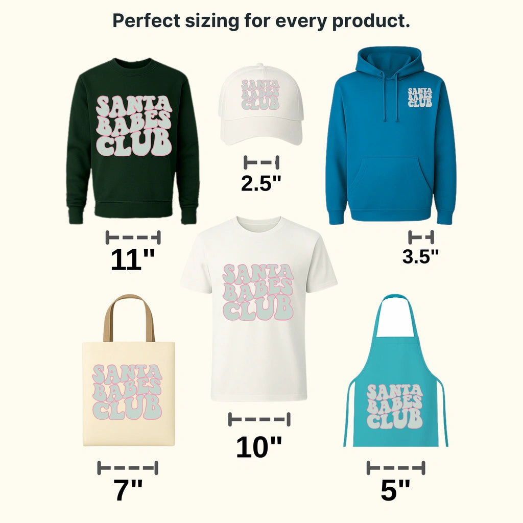 SANTA BABES Christmas Design - DTF heat transfer - transferlegend