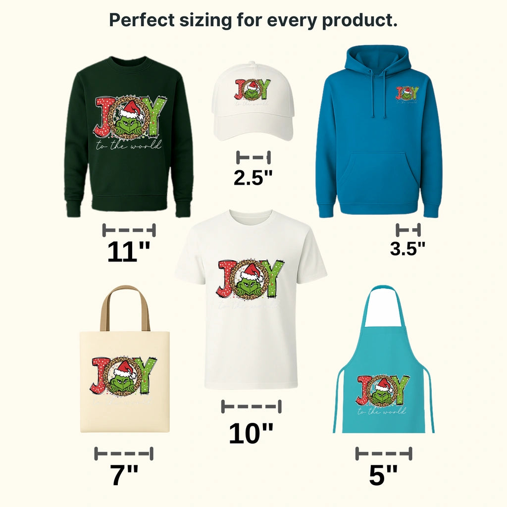 JOY GRINCH Christmas Design, Christmas Design, Dtf Heat Transfer - transferlegend