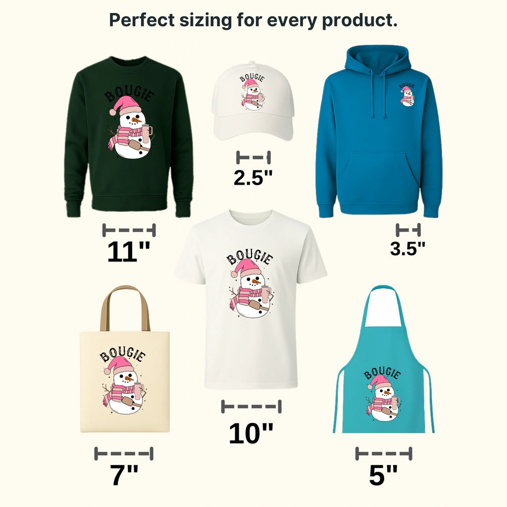 BOUGIE Christmas Design, Christmas Design, Dtf Heat Transfer - transferlegend