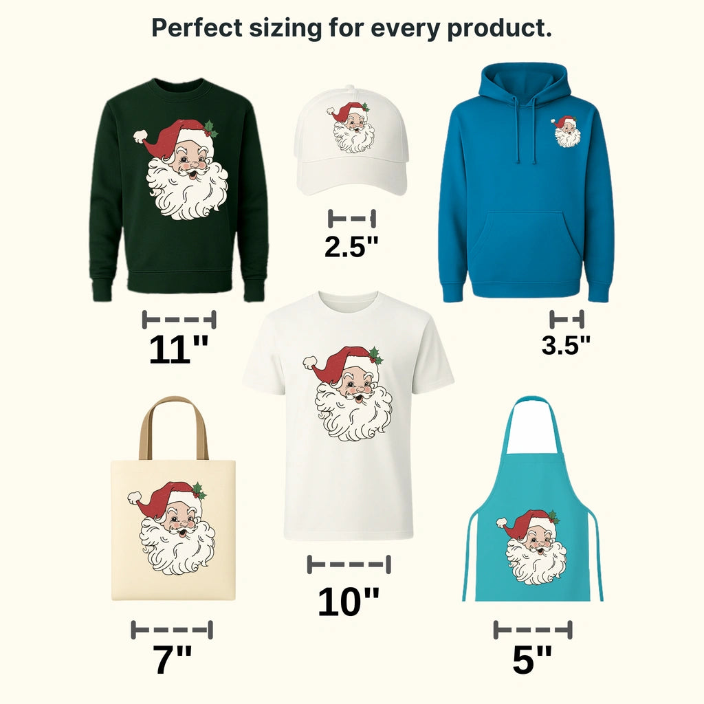 CUTE SANTA Christmas Design - DTF heat transfer - transferlegend