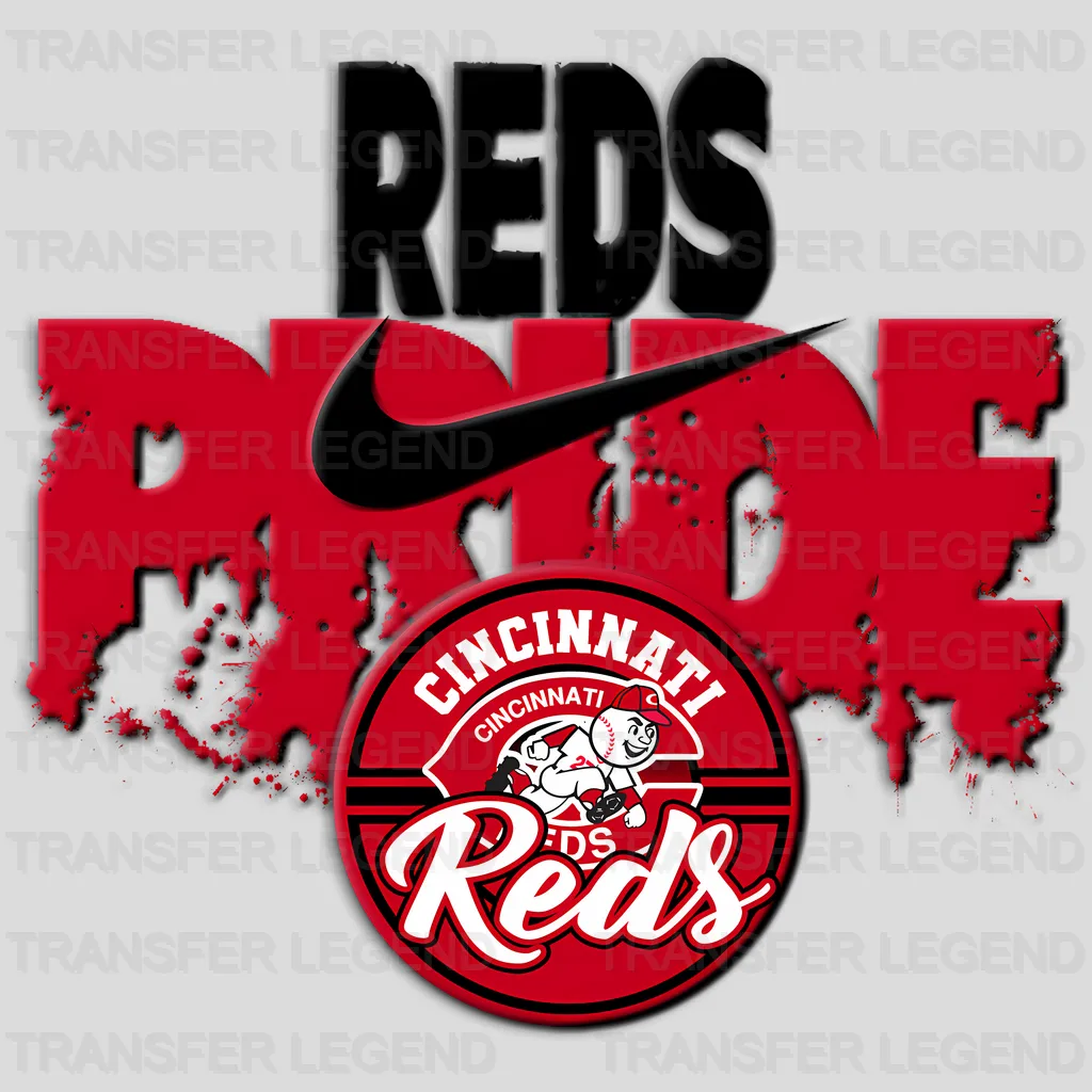 Cincinnati Reds MLB Reds Pride DTF Iron On Transfer