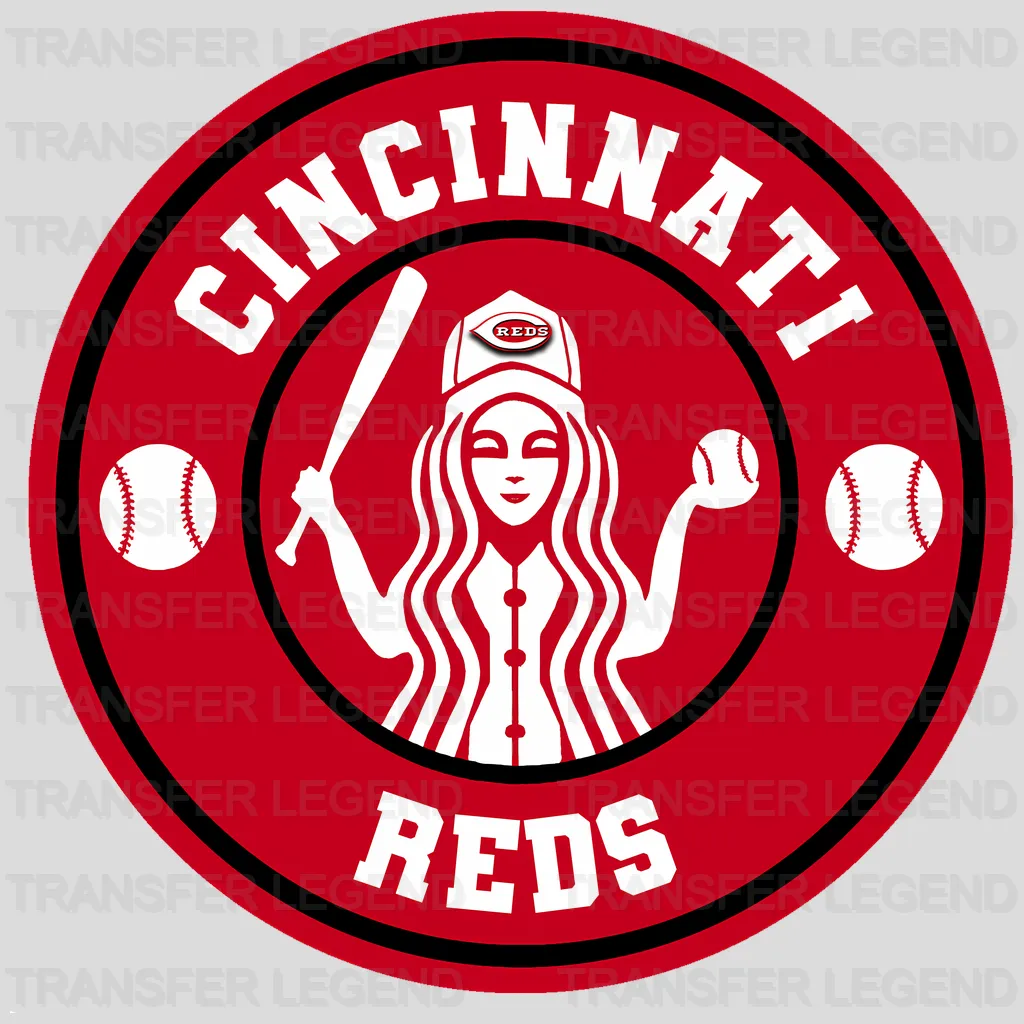Cincinnati Reds MLB Vintage Circle Badge Logo - DTF Iron On Transfer