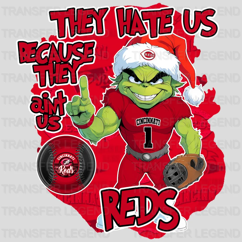 Cincinnati Reds MLB They Hate Us DTF Iron On Transfer