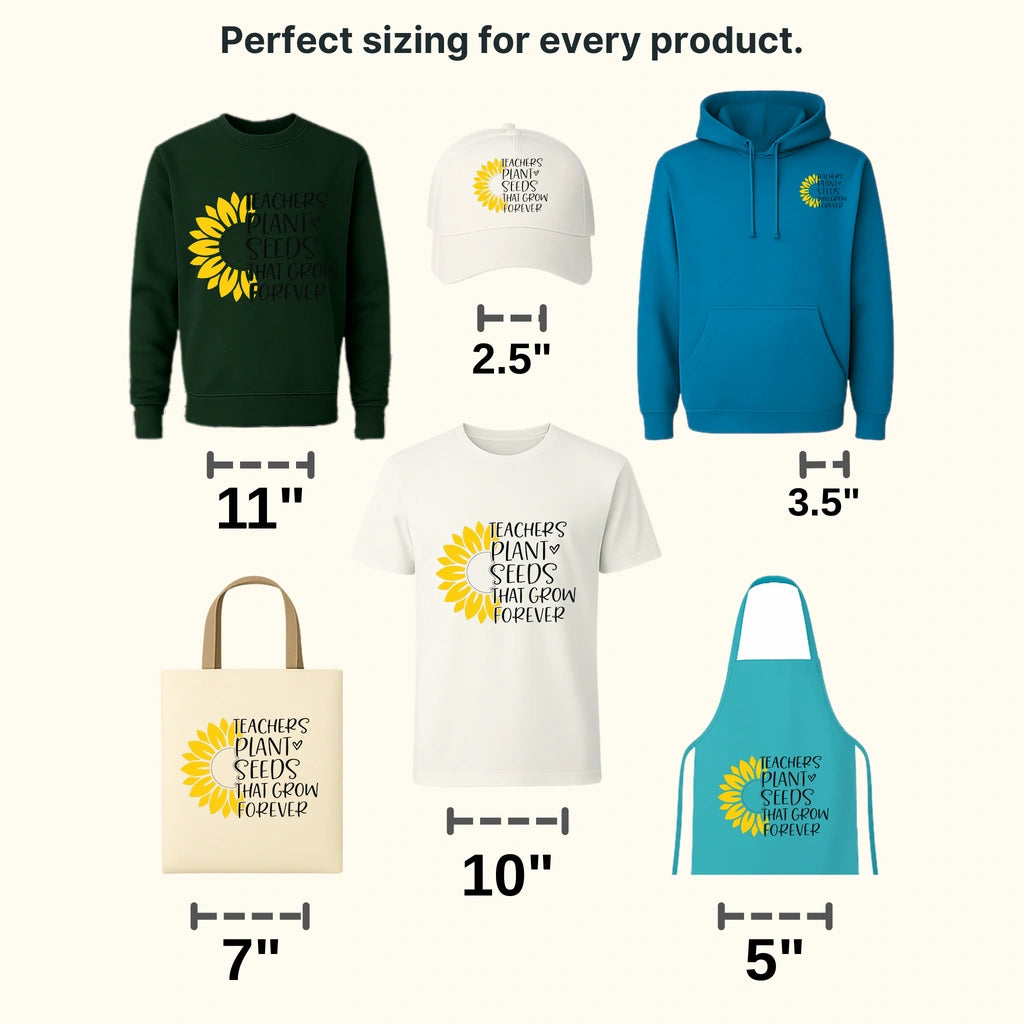 Teacher Plants Seeds 100 Days Of School Design - DTF heat transfer - transferlegend