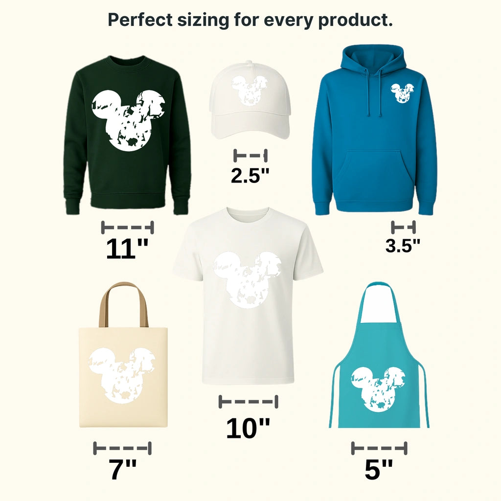 Mouse Head Design - DTF heat transfer - transferlegend